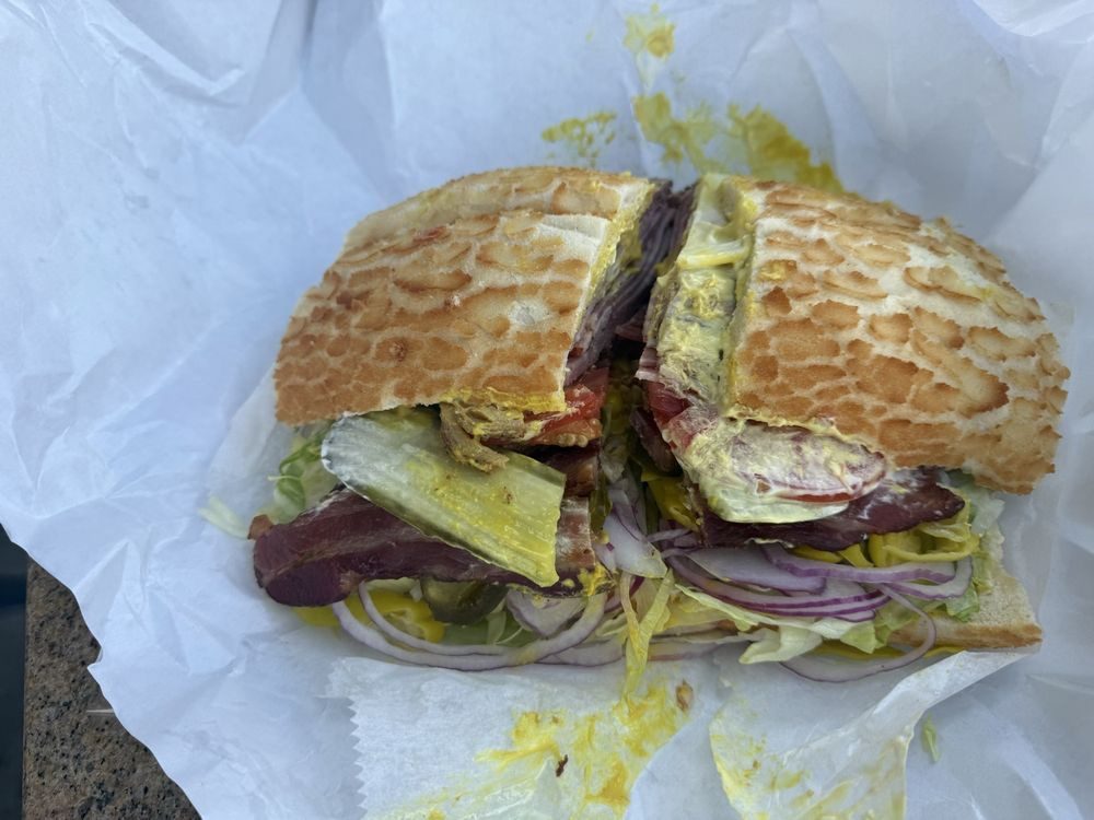 A sandwich on Dutch Crunch